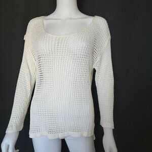 White Crochet Sweater